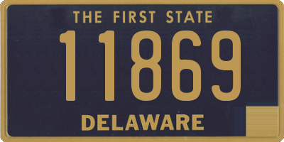 DE license plate 11869