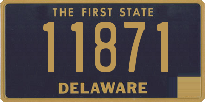 DE license plate 11871