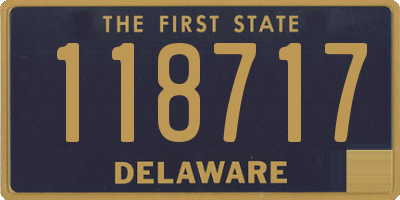 DE license plate 118717