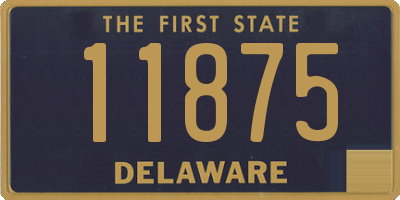 DE license plate 11875