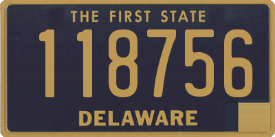 DE license plate 118756