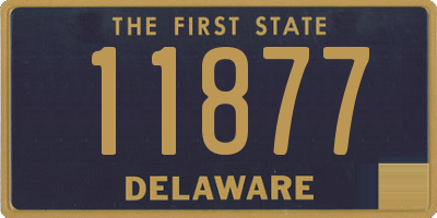 DE license plate 11877