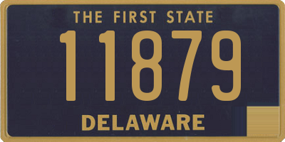 DE license plate 11879