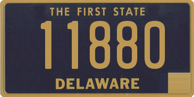 DE license plate 11880