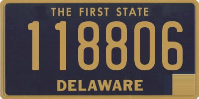 DE license plate 118806