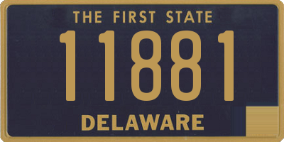 DE license plate 11881