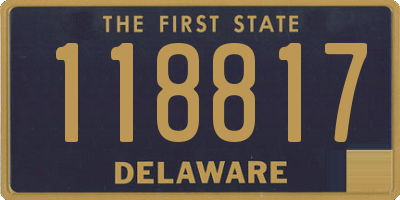 DE license plate 118817