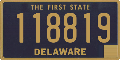 DE license plate 118819