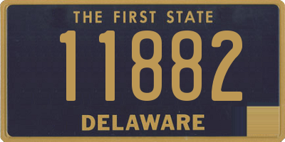 DE license plate 11882