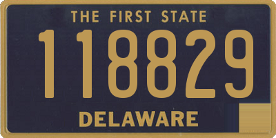 DE license plate 118829