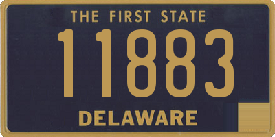 DE license plate 11883