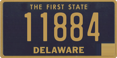 DE license plate 11884