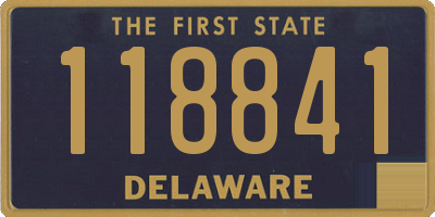 DE license plate 118841