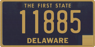 DE license plate 11885