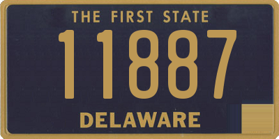 DE license plate 11887