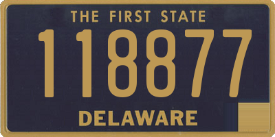 DE license plate 118877