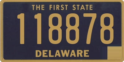 DE license plate 118878