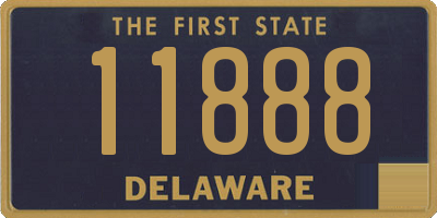 DE license plate 11888