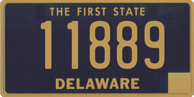 DE license plate 11889