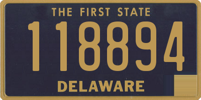 DE license plate 118894