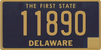 DE license plate 11890