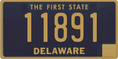 DE license plate 11891