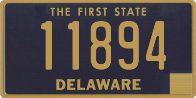 DE license plate 11894