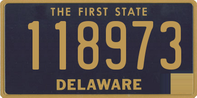 DE license plate 118973