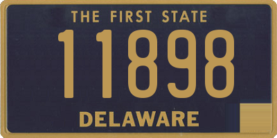 DE license plate 11898