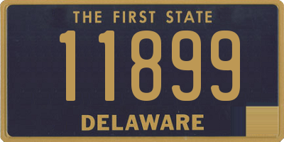 DE license plate 11899