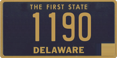 DE license plate 1190