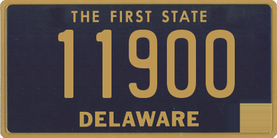 DE license plate 11900