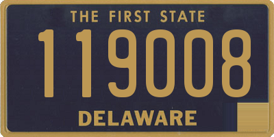 DE license plate 119008