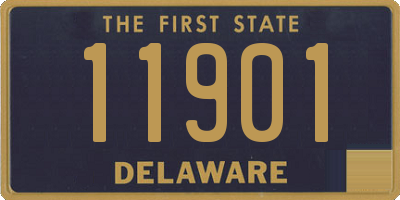 DE license plate 11901