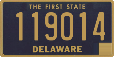 DE license plate 119014