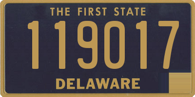 DE license plate 119017