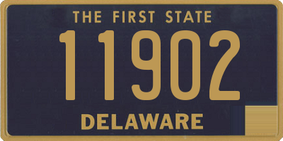 DE license plate 11902