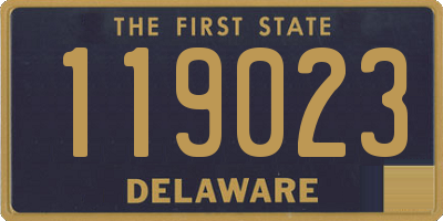 DE license plate 119023