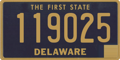 DE license plate 119025