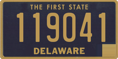 DE license plate 119041