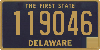 DE license plate 119046