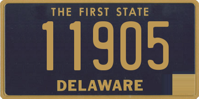 DE license plate 11905