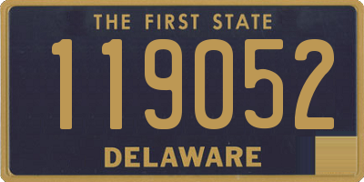 DE license plate 119052