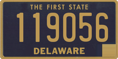 DE license plate 119056