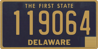 DE license plate 119064