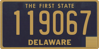 DE license plate 119067