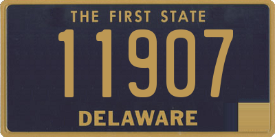 DE license plate 11907