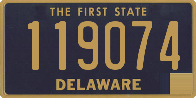 DE license plate 119074