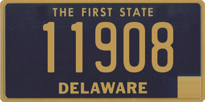 DE license plate 11908