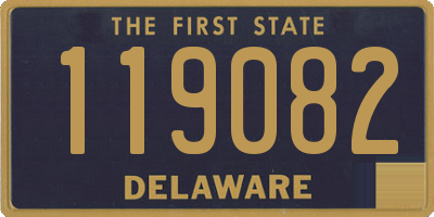 DE license plate 119082